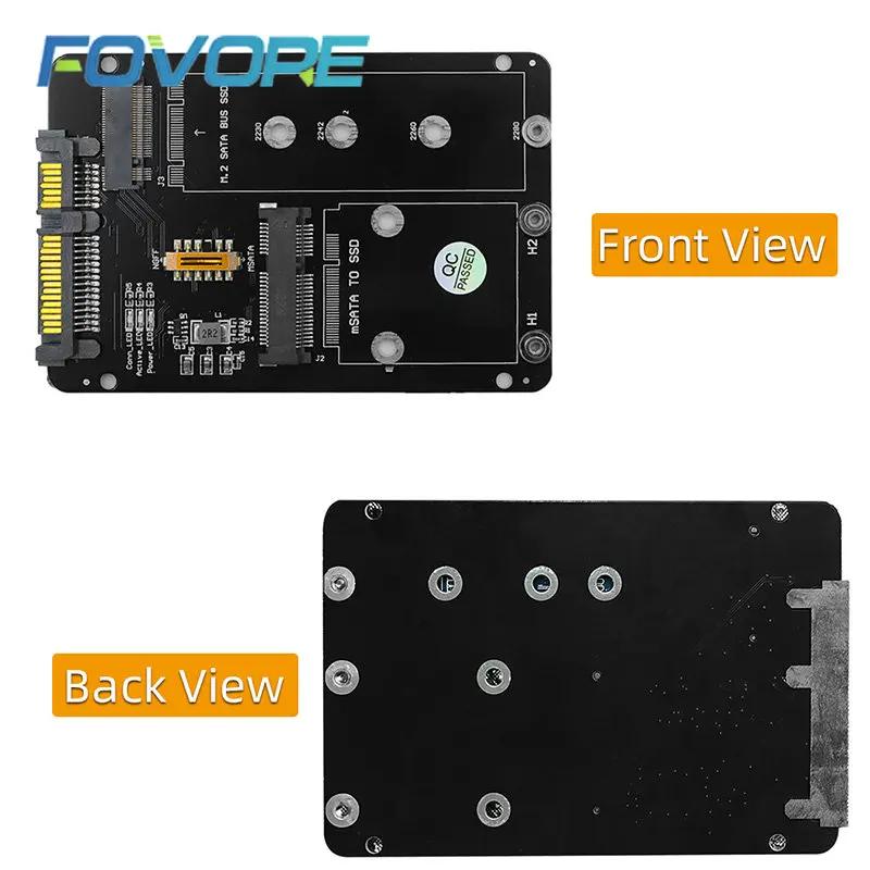 PC ƮϿ 2.5      ī, M2/mSATA to SATA , 2in 1, M.2 SATA Ű B SSD / mSATA SSD to SATA3.0 6G